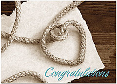 Select a verse or write your own. Tying the Knot Wedding Card D5058D-Y